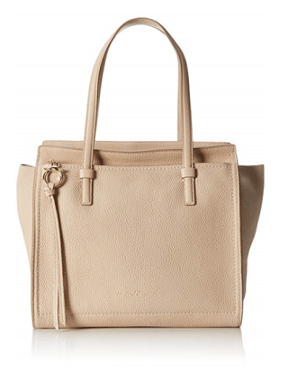 Salvatore Ferragamo - Amy Leather Tote Handbag - New Bisque (Natural)