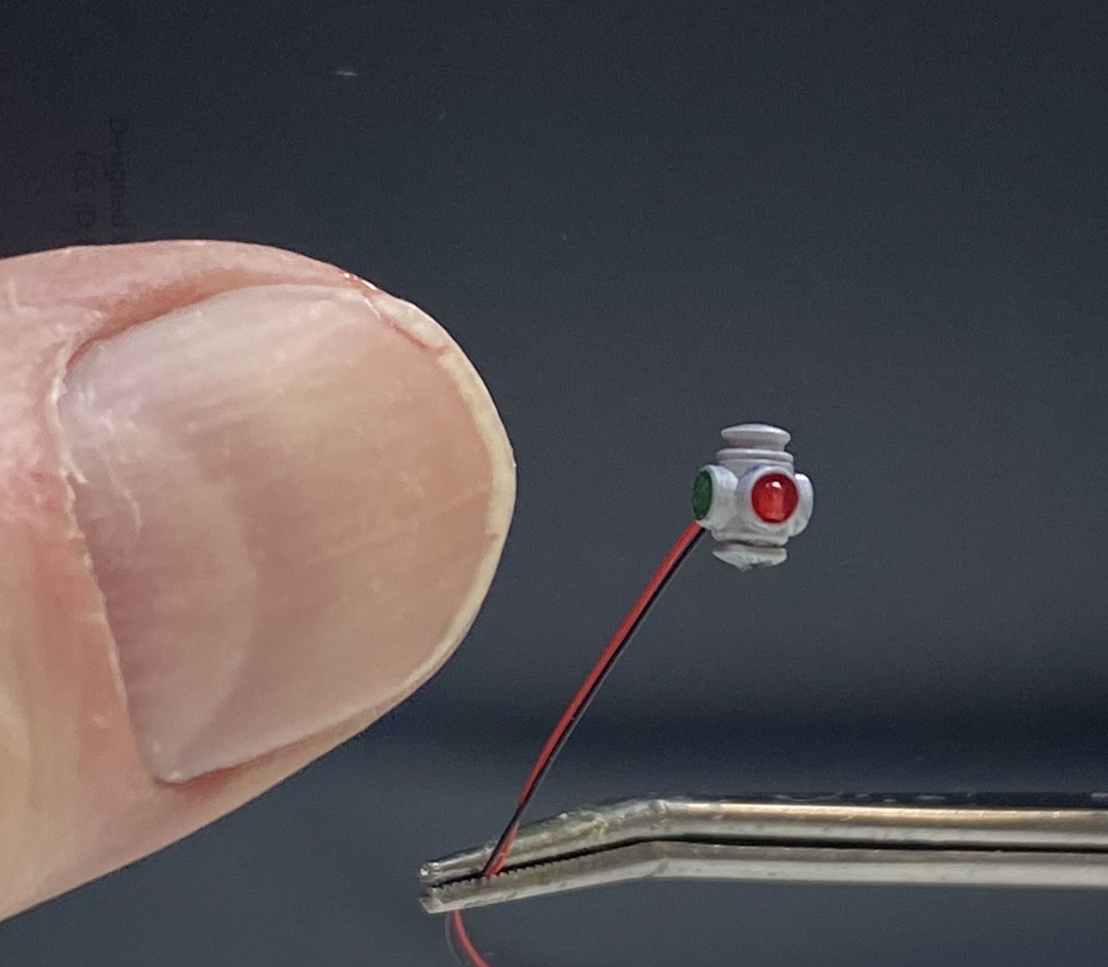 HO CABOOSE Lighting KIT (2 Lanterns, Chip, Floating Brass, SuperCaps