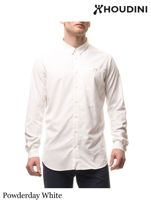 メンズ ロングスリーブシャツ #Powderday White | フーディニ 入荷 メンズ ロングスリーブシャツ #Powderday White | フーディニ 入荷