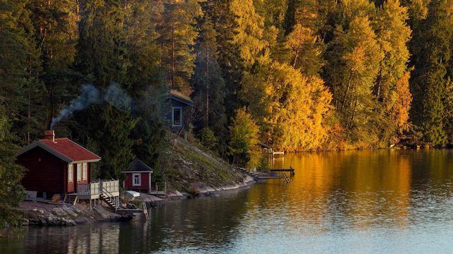 lessons in happiness: sauna