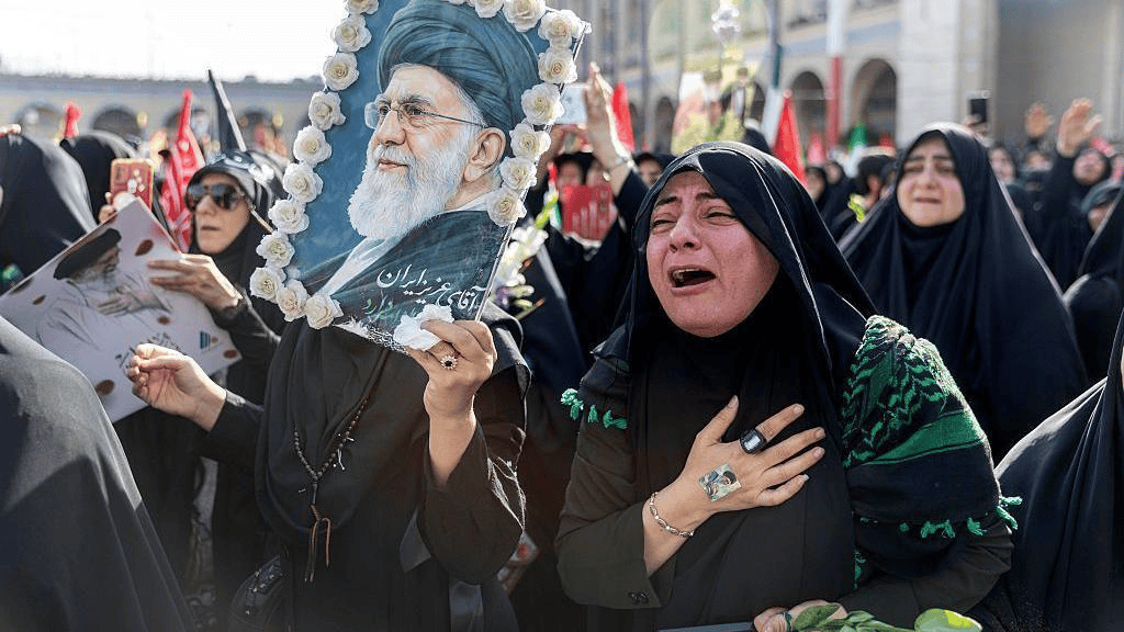 Millions gather in Tehran for the delayed funeral of Ayatollah Ali Khamenei, while new Supreme Leader Mojtaba Khamenei remains conspicuously absent.