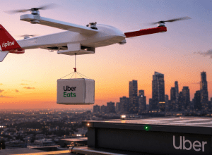 Uber Eats Teams Up with Zipline to Deliver Food Using Flying Drones