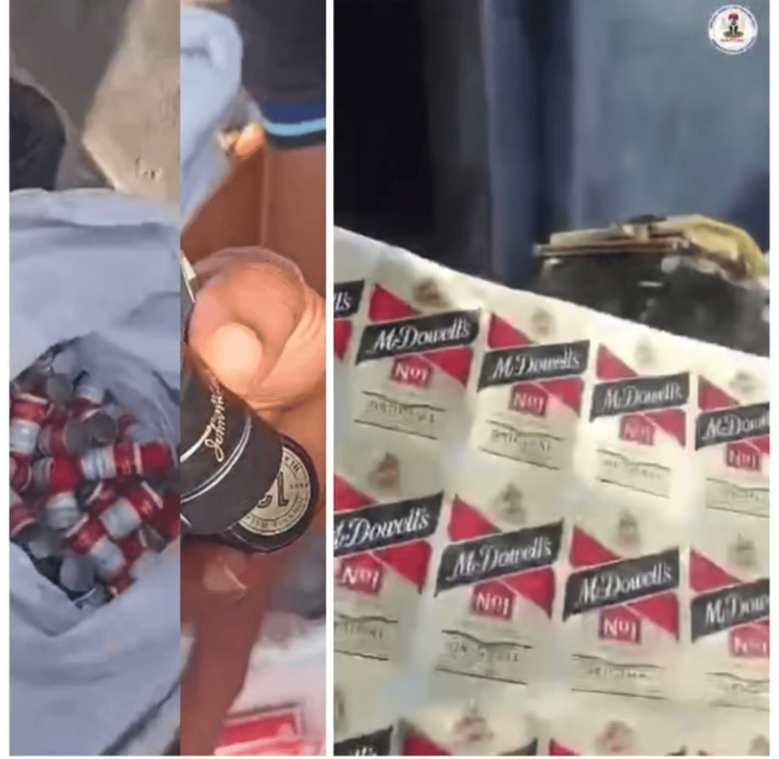 NAFDAC seizes over N200 million worth of counterfeit alcoholic beverage packaging materials and seals five shops at Old Court Road Market in Aba.