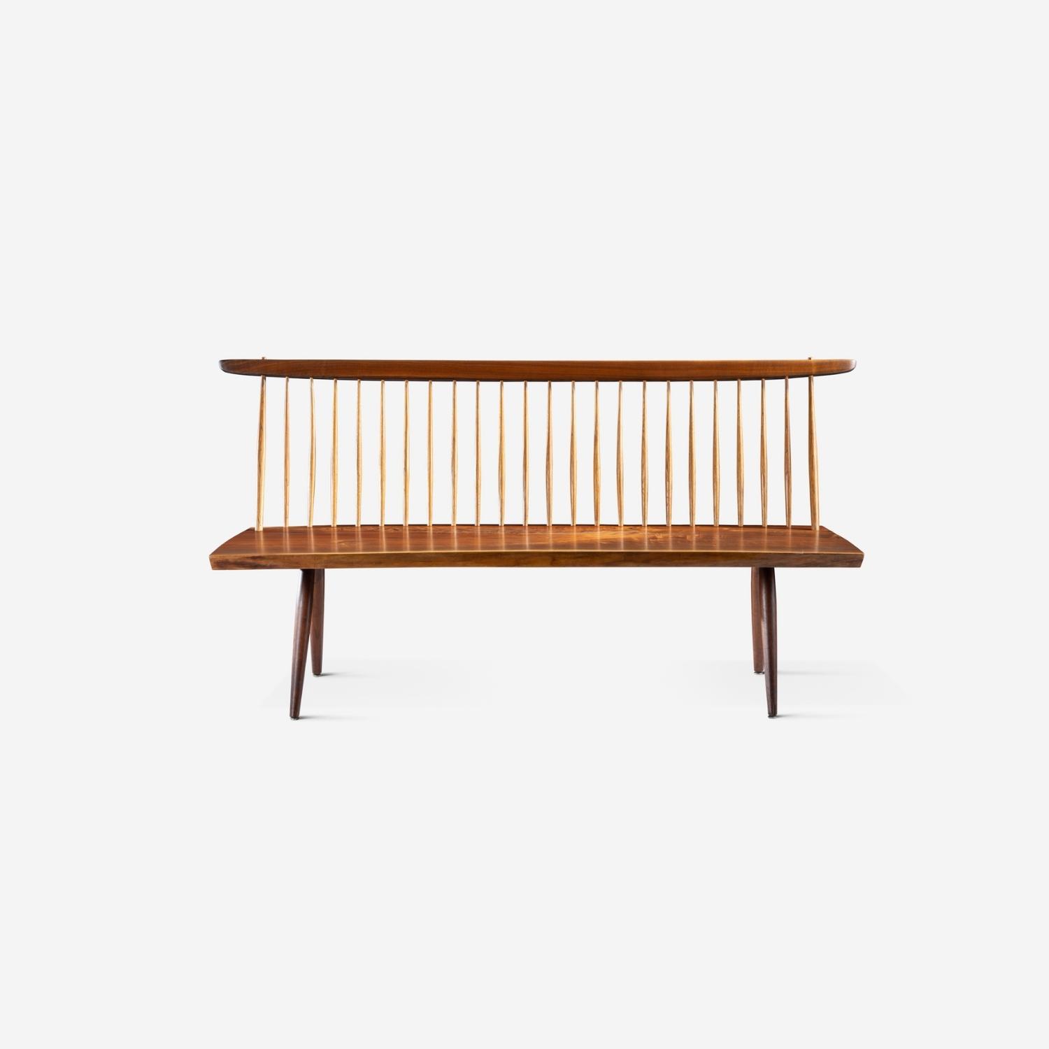 GEORGE NAKASHIMA BENCH WITH BACK