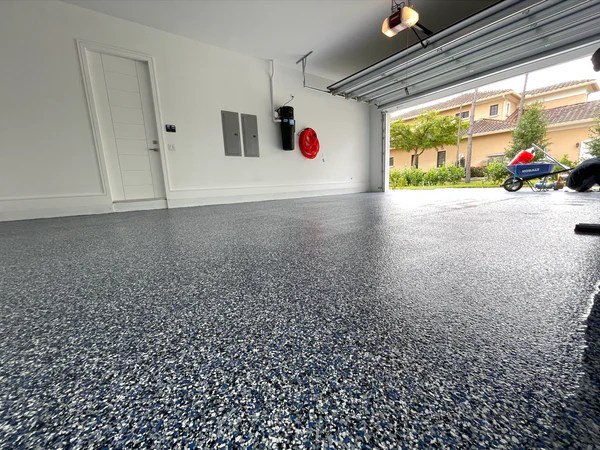 enhance your garage with metalic epoxy colors. indoors or outdoors