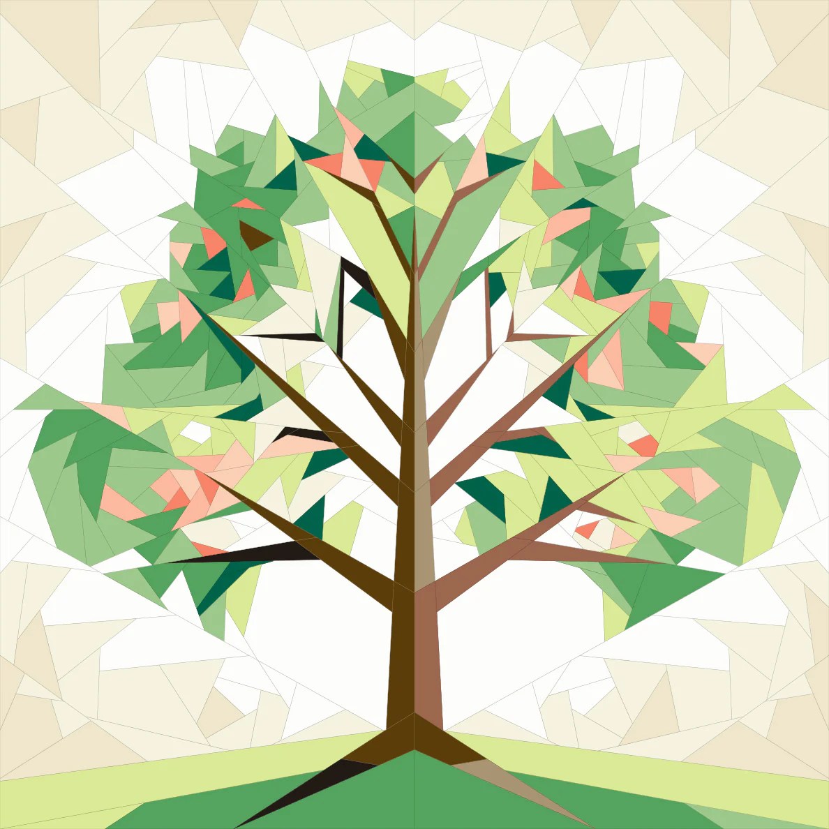 Spring Tree Quilt Pattern Modern Quilt Patterns