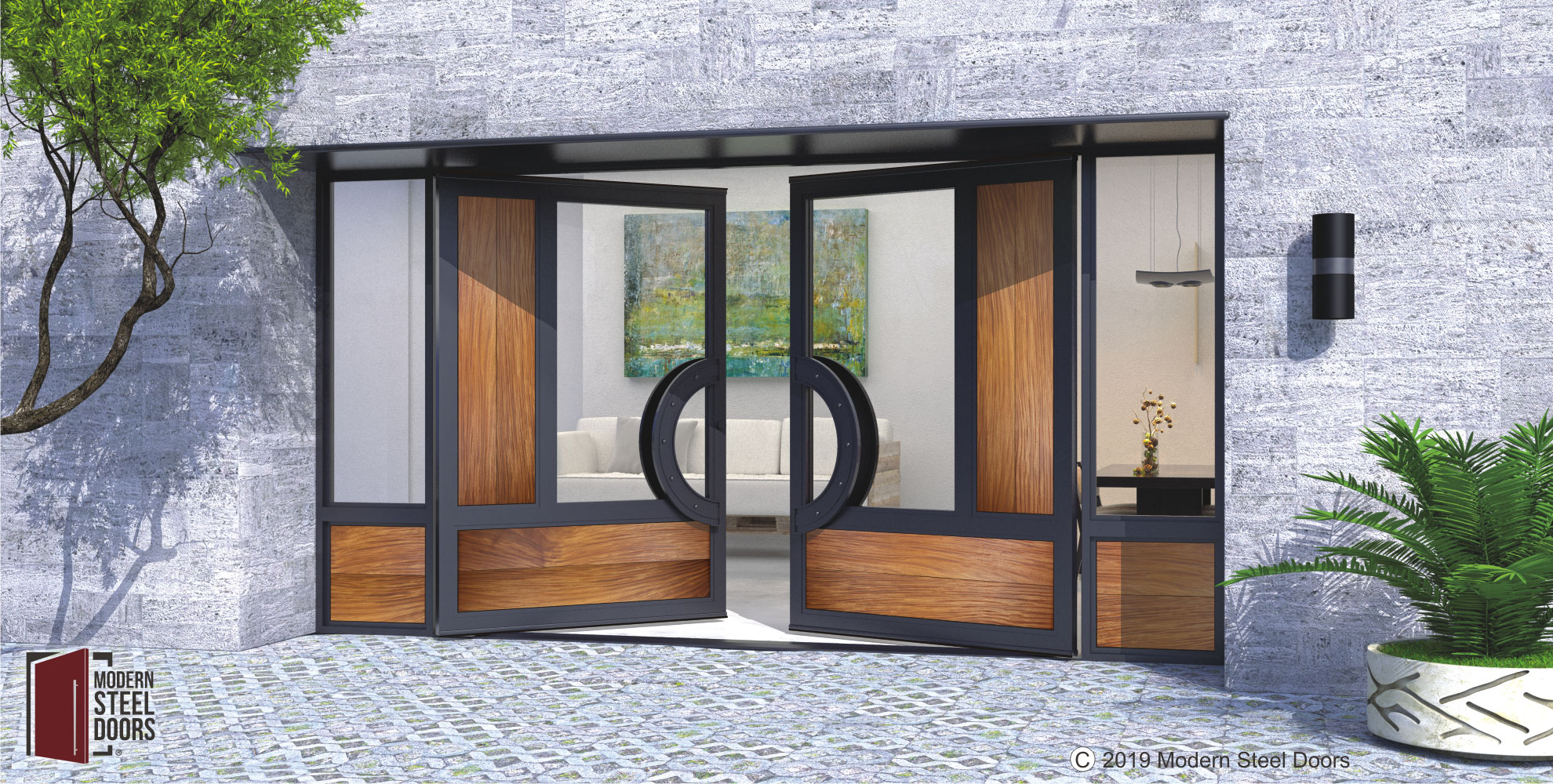 Eclectic Double Doors Modern Double Front Doors