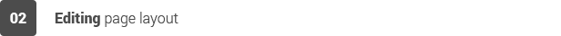 Editing page layout