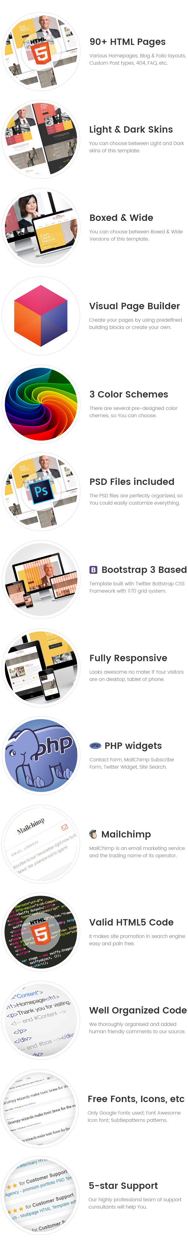 Lawyer - Personal Lawyer and Law Company HTML Template with Builder