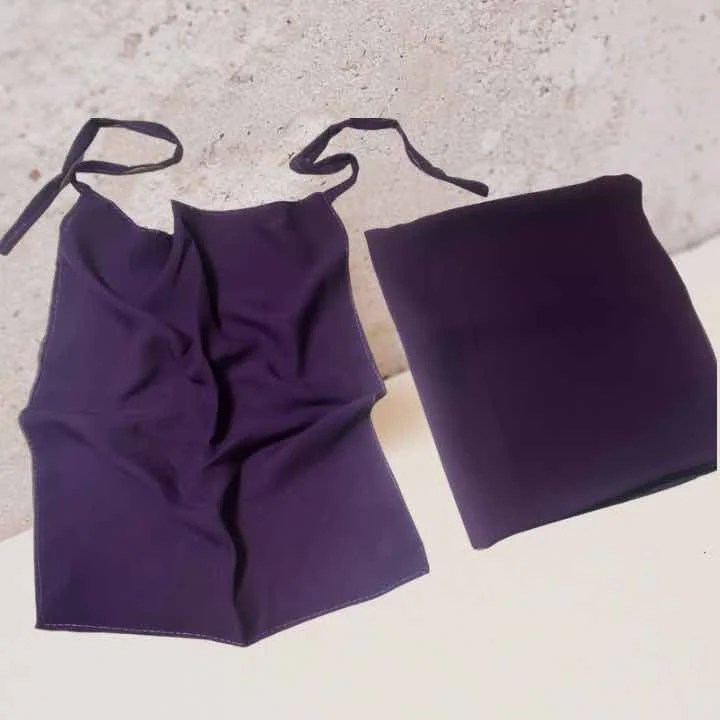 Hijab & Niqab Set (Tie-Back) - Royal Violet