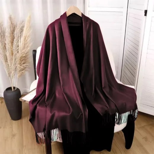 Premium cashmere hijab showing its plush, warm texture. Modify.pk
