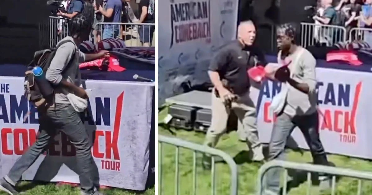 Video shows people stealing hats following Charlie Kirk shooting