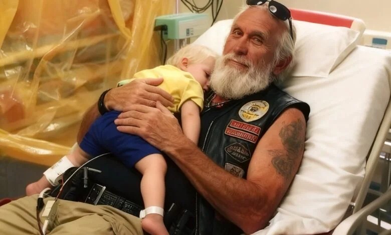 Biker Held The Screaming Toddler For 6 Hours When Nobody Else Could Calm Him