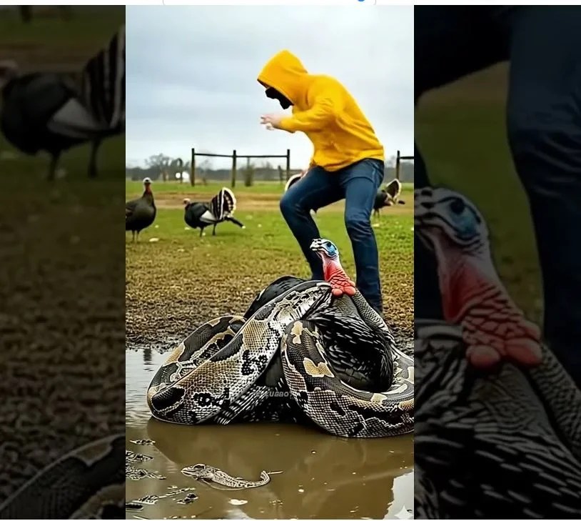 Brave Man Helps Turkey Escape from