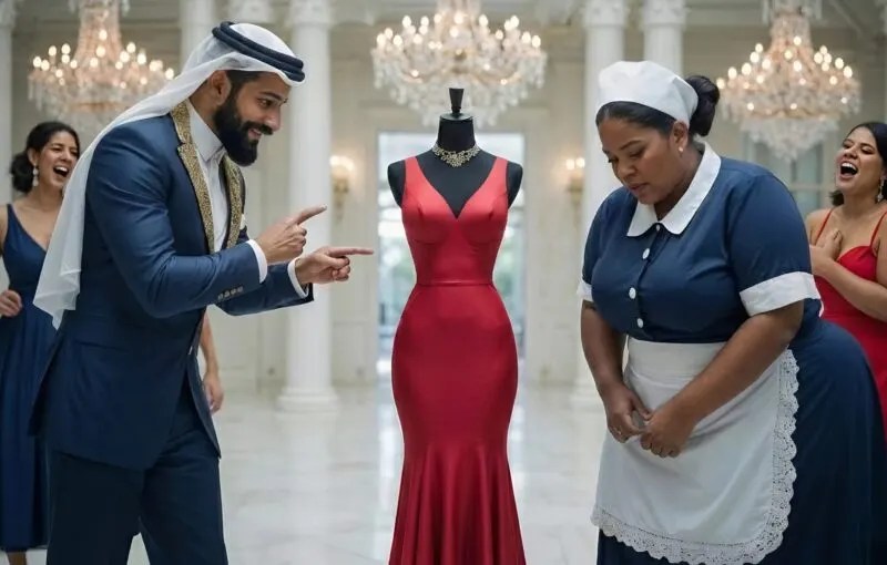 The sheikh mistreated his housemaid and suddenly said, “If you wear this dress to the party tonight, I’ll marry you,” but what happened that evening shocked everyone