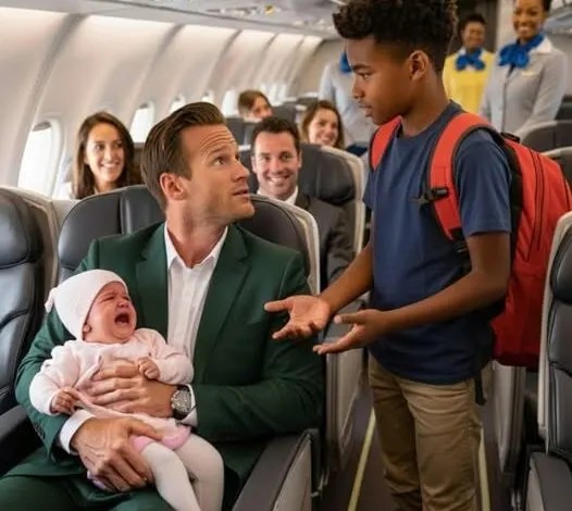 The billionaires baby would not stop crying on the plane until a child did the unimaginable!