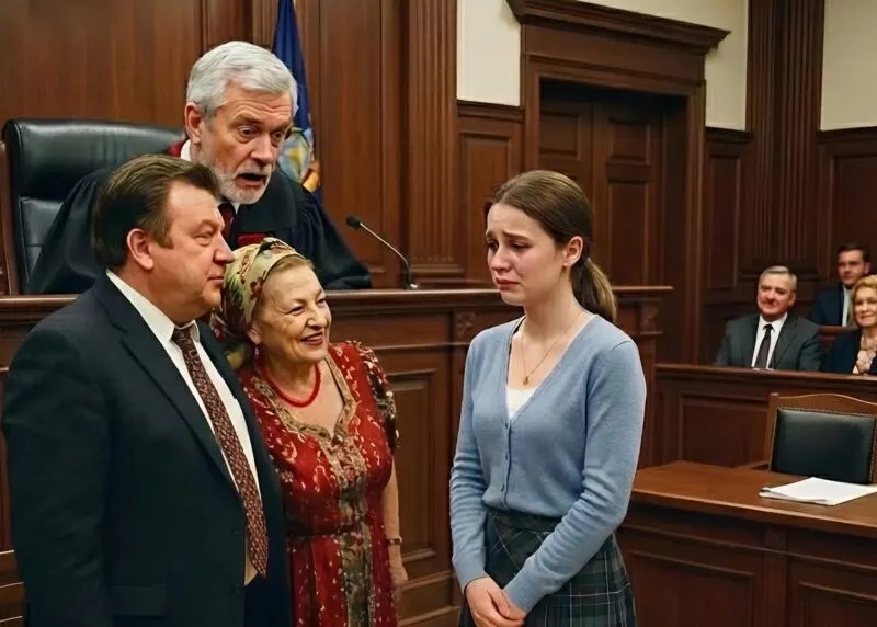 The mother-in-law and the ex-husband walked confidently into the courthouse, hoping to take the apartment from their daughter-in-law; but the moment the judge saw the young woman, he literally widened his eyes in shock