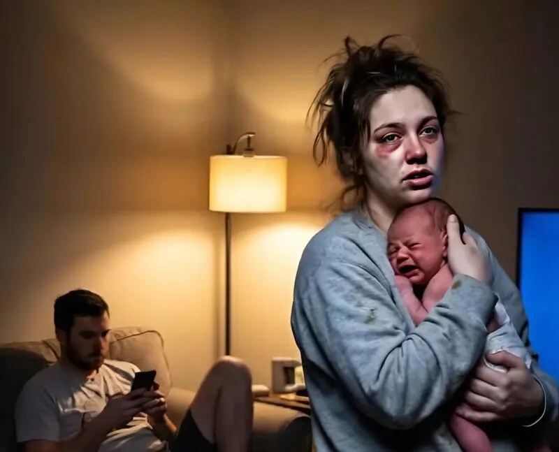 I took care of the newborn baby all by myself while my lazy husband lay on the couch yelling that dinner still wasn’t ready; one day I couldn’t take it anymore — and I decided to teach him a lesson
