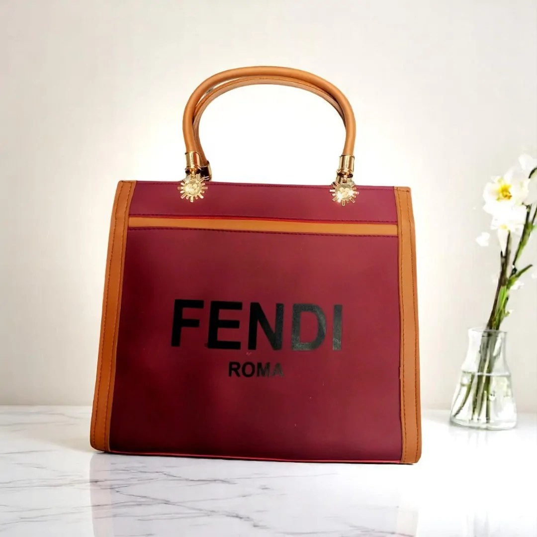 Designer Maroon and Orange Tote Bag Price in Pakistan