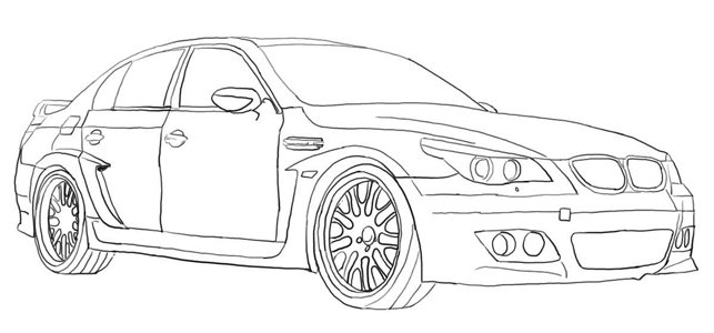 как нарисовать знак бмв