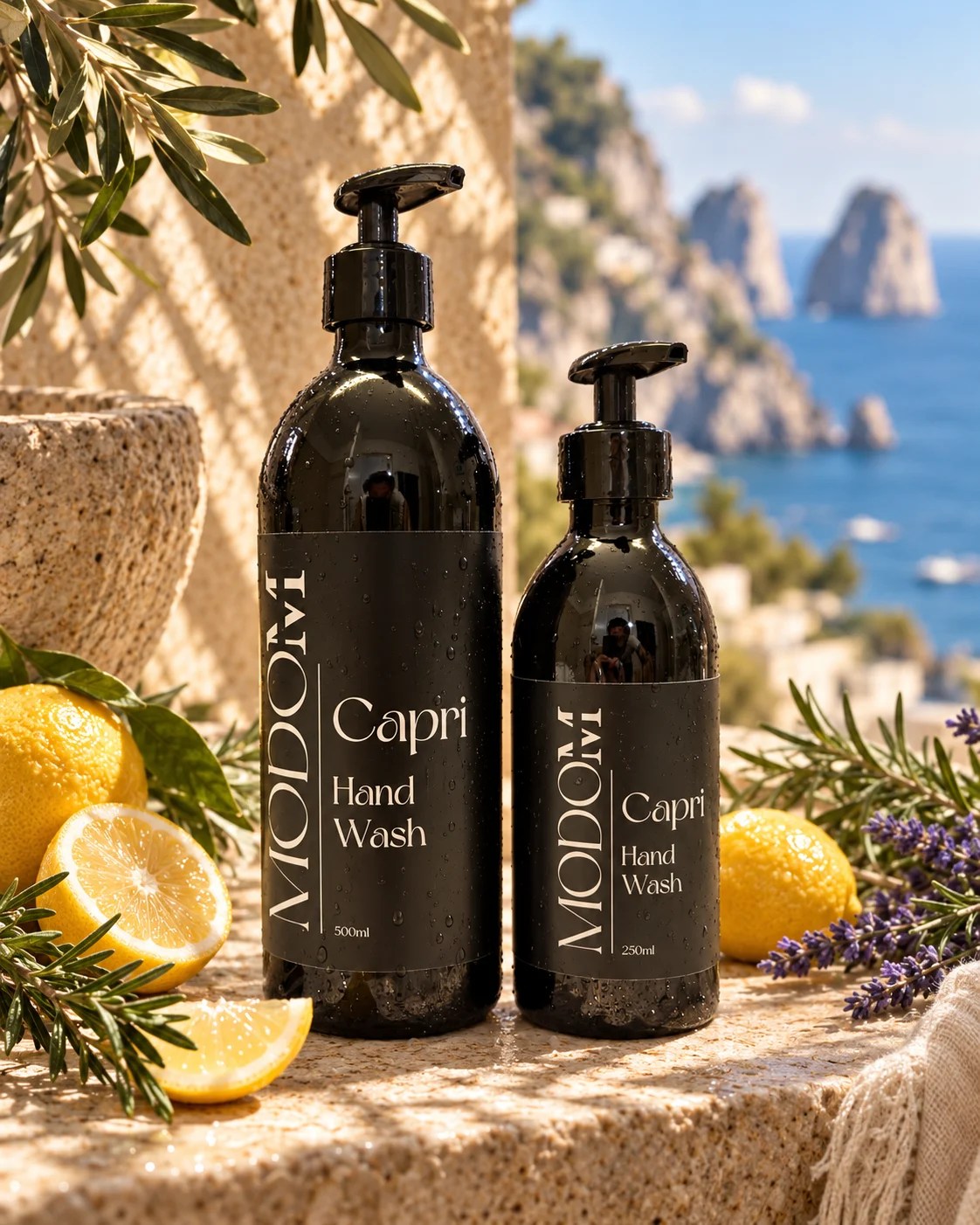 MODO M Capri Hand Wash 250 ml und 500 ml – Handseife im mediterranen Capri Ambiente