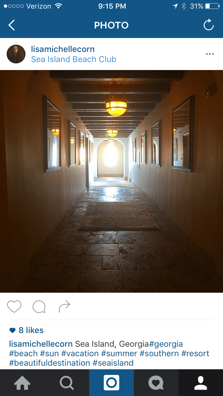 The hall our room was on