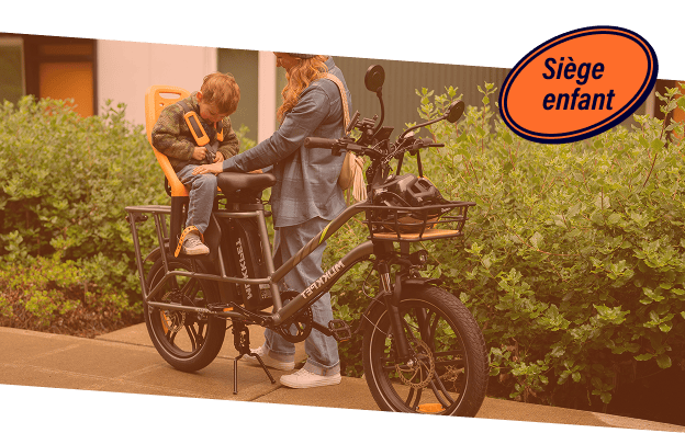 siège enfant adapté au transport à vélo