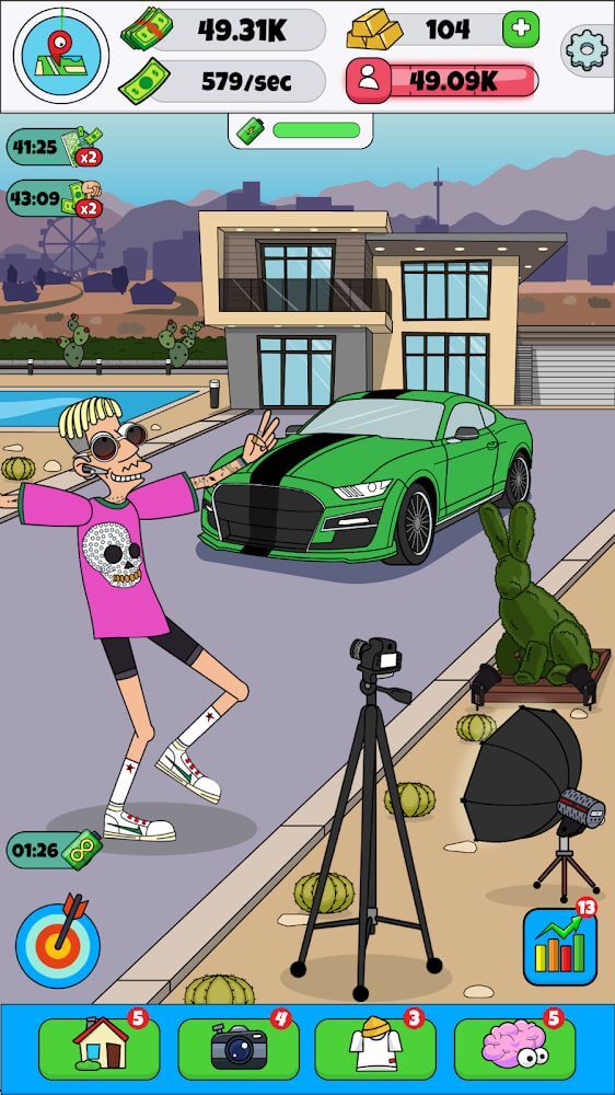Lamar - Idle Vlogger v102_06-16_ab9store MOD APK (Free Upgrade) - TheModApk