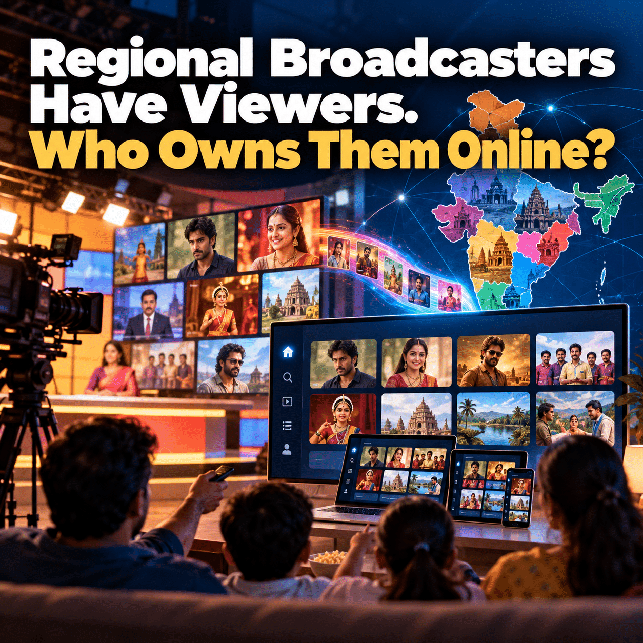 Regional OTT Platform in India connecting regional television broadcasting with branded digital streaming