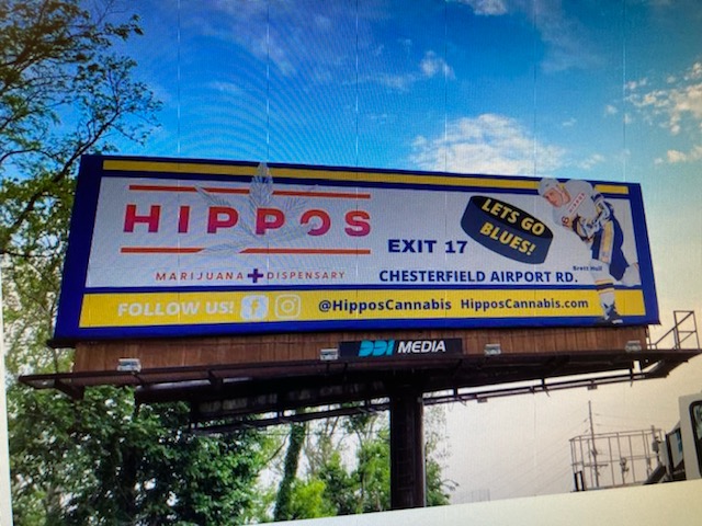 Chesterfield Dispensary’s latest billboard features NHL Blues legend Brett Hull
