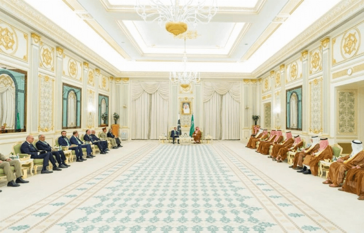 سمو الأمير محمد بن سلمان ورئيس وزراء باكستان.