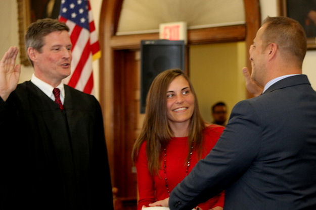 Judge Joseph M. Sise, Melissa Ossenfort, Matthew Ossenfort