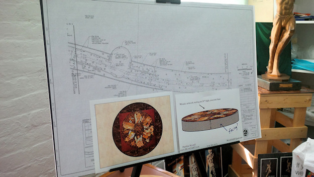 Plans for the Wheel Of Life mosaic