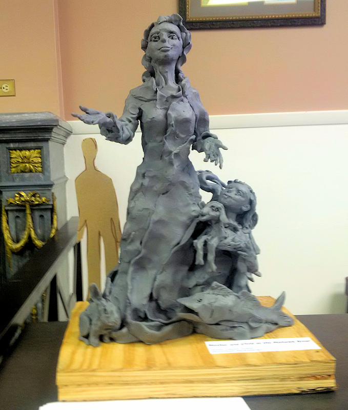 Conceptual mockup of Mother and Child at the Mohawk River