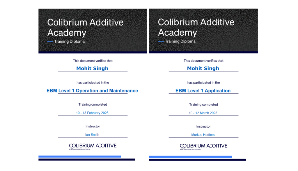 IIT Jodhpur | Additive Manufacturing | 3D printing | EBM | Powder bed fusion | 3D printer| Metal 3D printer | Mohit Singh 