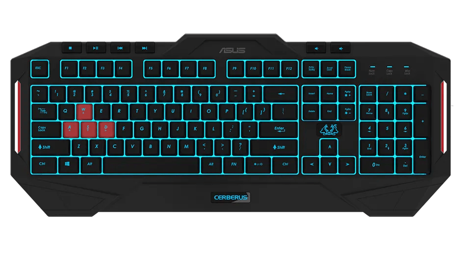 Injury to the site where t. Asus Gaming Keyboard CERBERUS GAMING KEYBOARD MKII - Mojitech