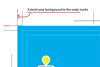 Extend background to bleed margins