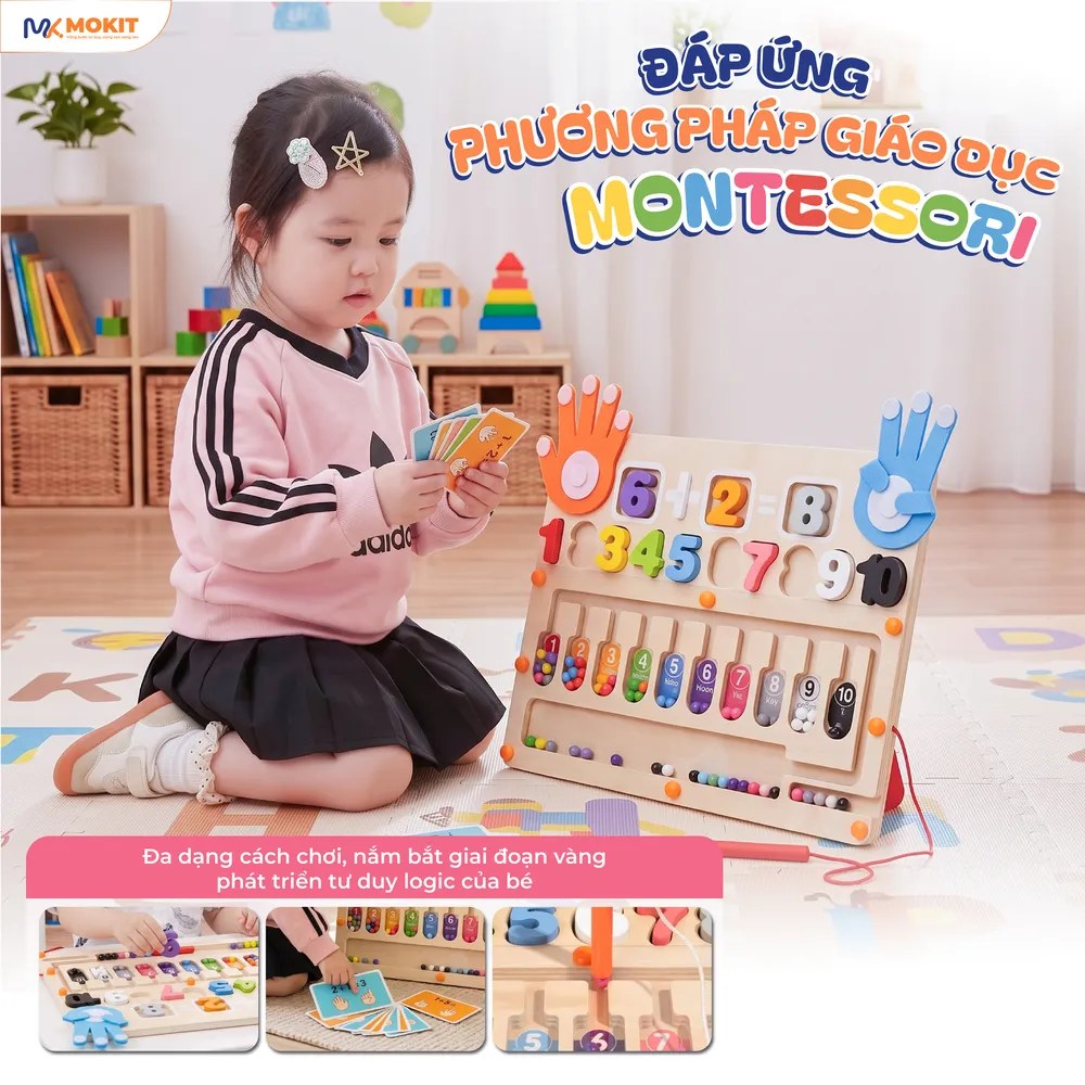 Bảng đếm tư duy theo phương pháp giáo dục Montessori