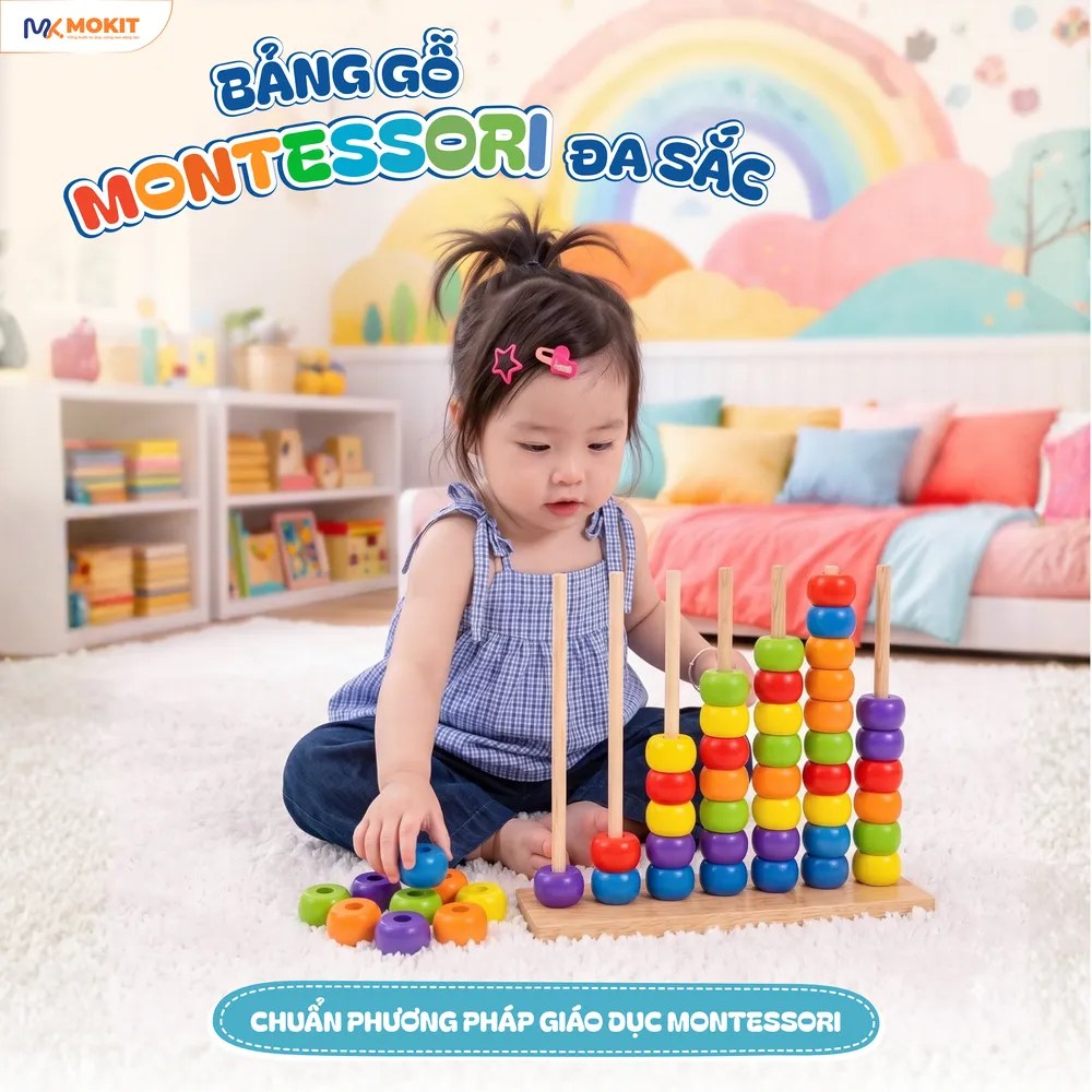Bảng gỗ Montessori chuẩn phương pháp giáo dục Montessori