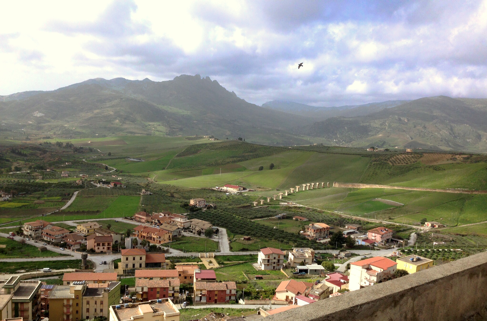 Sicilian landscape with a bridge too far....unfinished