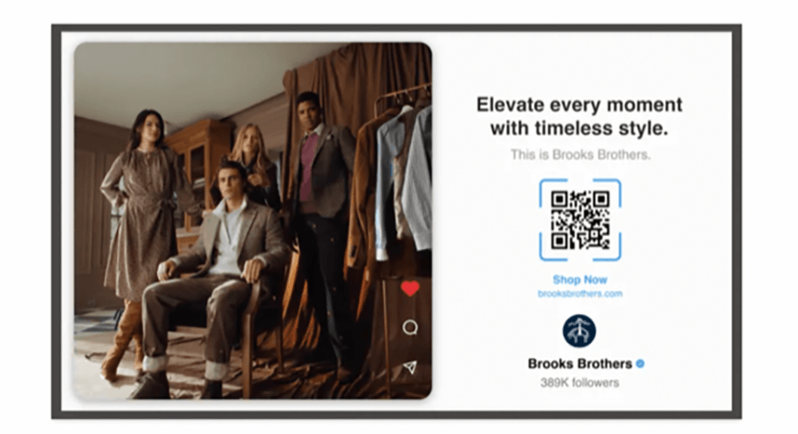 CTV Ad Format Example With QR Code