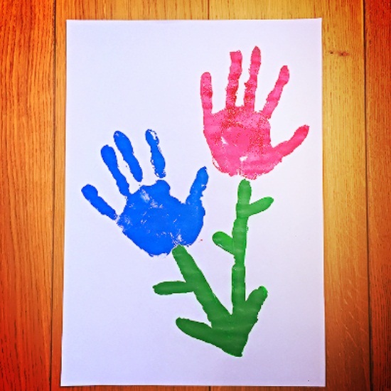 After several months of hard work from the te. Handprint Flowers An Interesting Craft