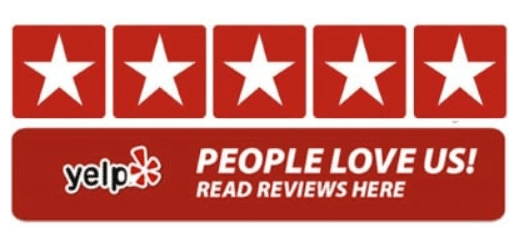 Yelp customer rating graphic