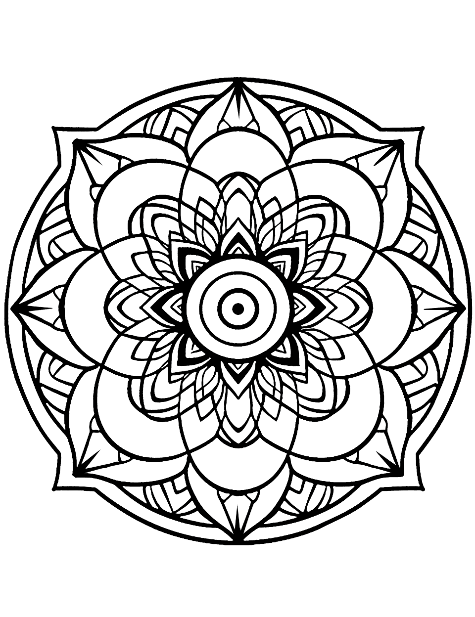 50 mandala coloring pages: free cute sheets