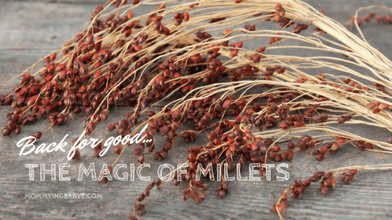 The humble millets have made a comeback in recent times as a healthy food option for babies and grown ups too. #millets #healthyfoodforbabies #healthyfoodforkids #healthybreakfast #healthysnacksforkids