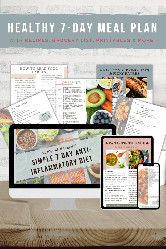 the anti inflammatory diet simple meals for the whole family mommy of mayhem