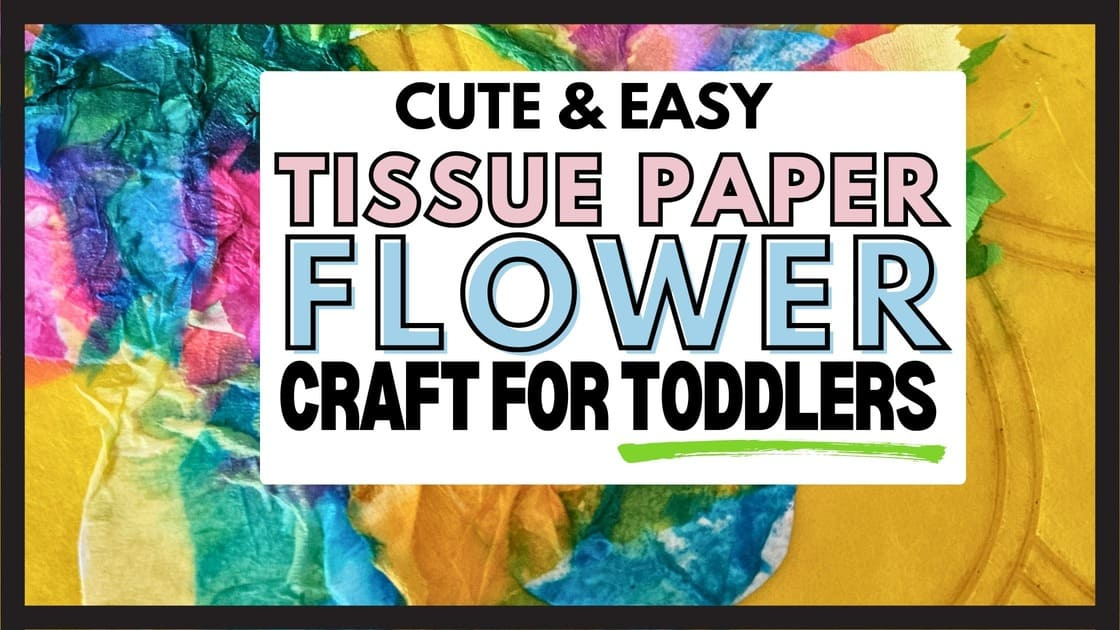Tissue Paper Flower Craft for Spring
