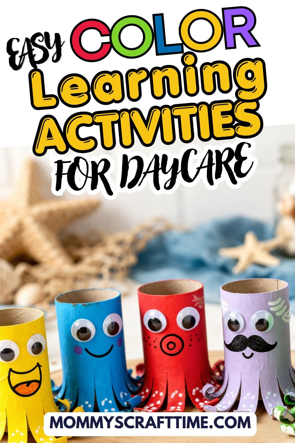 easy toddler color learning crafts at home