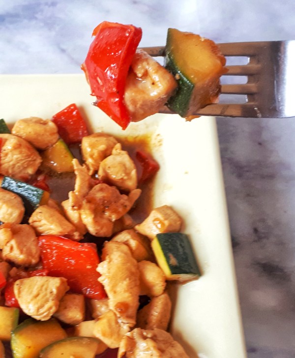 Chicken Stir-Fry with vegetables is a low carb, keto and healthy easy dinner that is ready in less than 30 minutes, perfect for those busy weeknights.