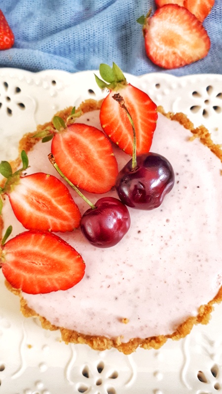 These keto and low carb strawberry mini tarts come together in just 30 minutes and they are so delicious. They make a perfect summer dessert! 